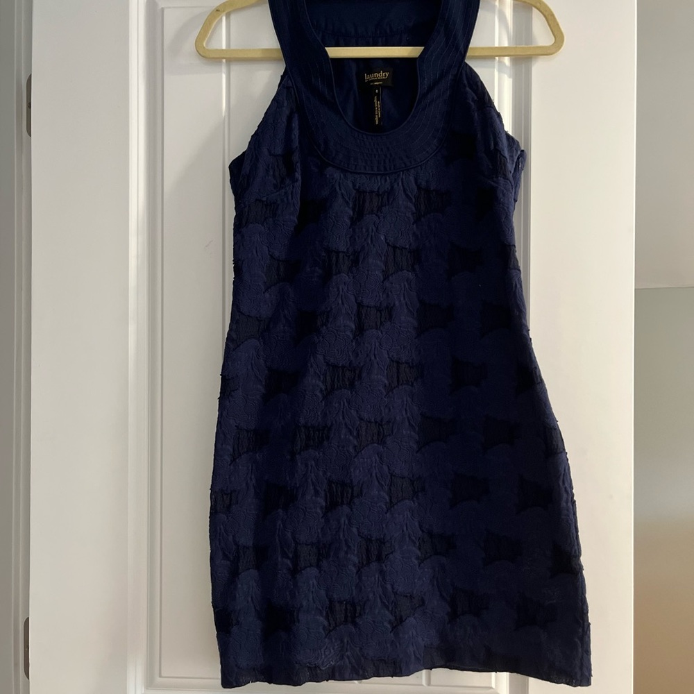 Laundry By Shelli Segal Navy Mini Dress
